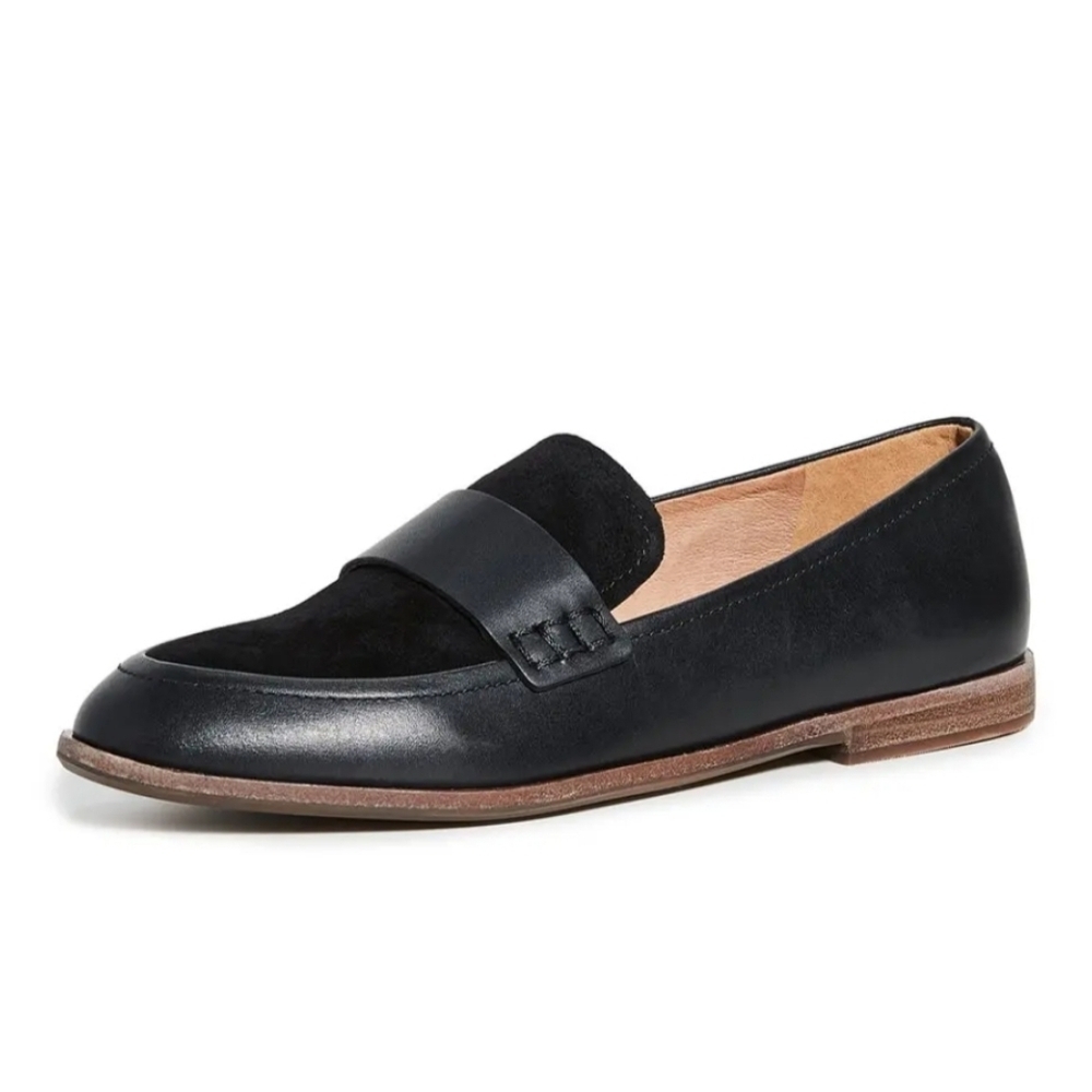 Madewell Alex Black Leather Loafers Size 9.5